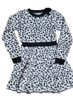 Epic Threads Girls Leopard Print Knit Dress Size 6. Trendy, Classic, Preppy